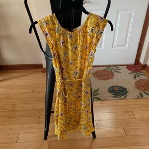 LOFT Yellow floral dress